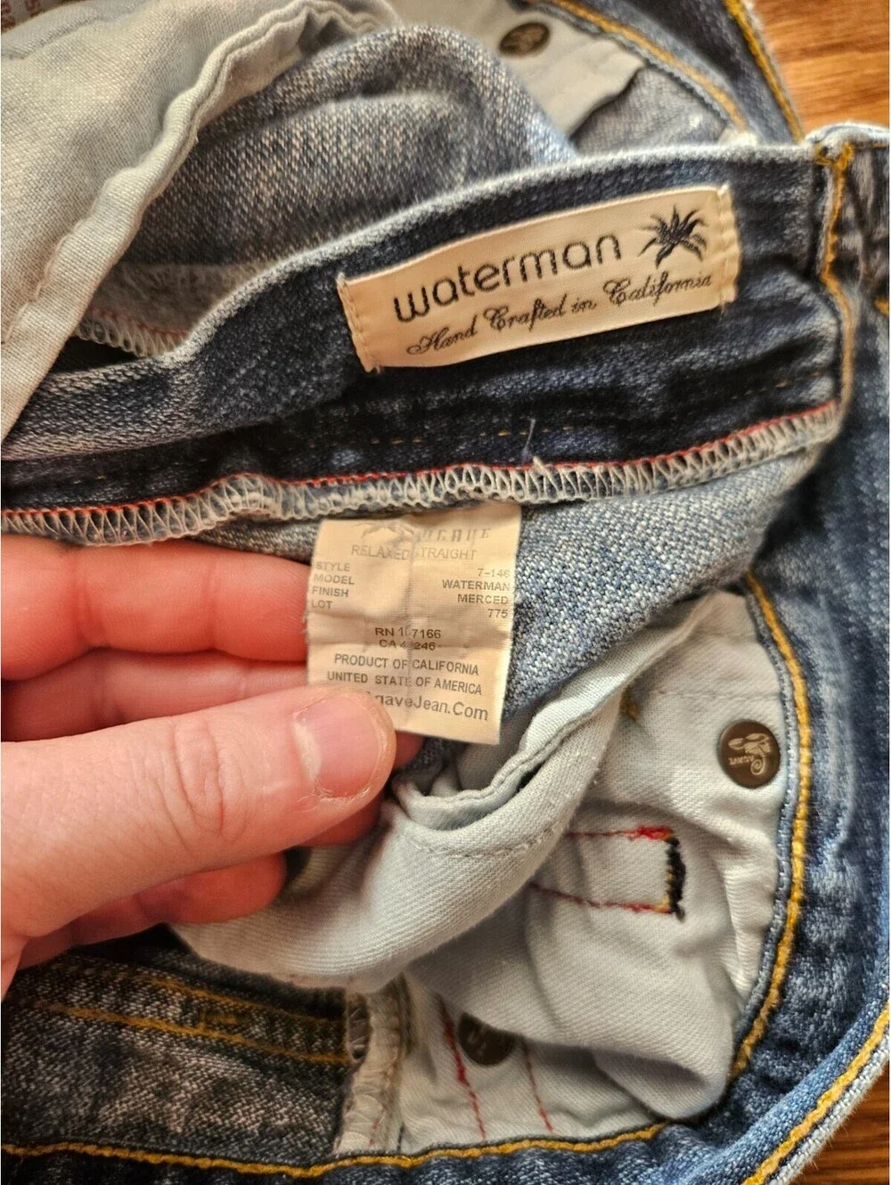 Men's Agave Relaxed Fit Blue Jeans 36x30